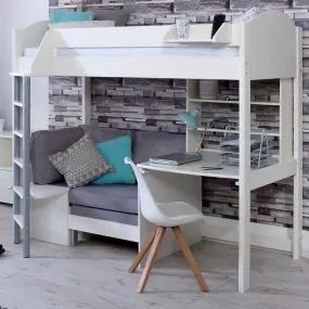 High Sleeper with Sofa Bed, Desk & Shelf - Noah C