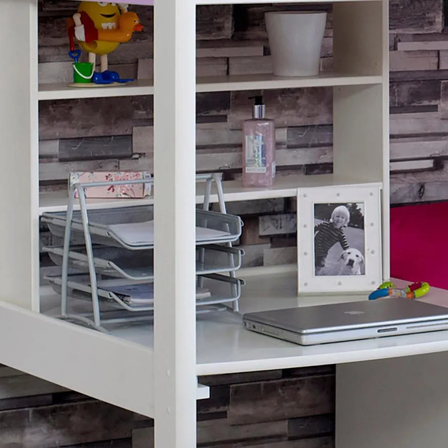 High Sleeper with Sofa Bed, Desk & Shelf - Noah C