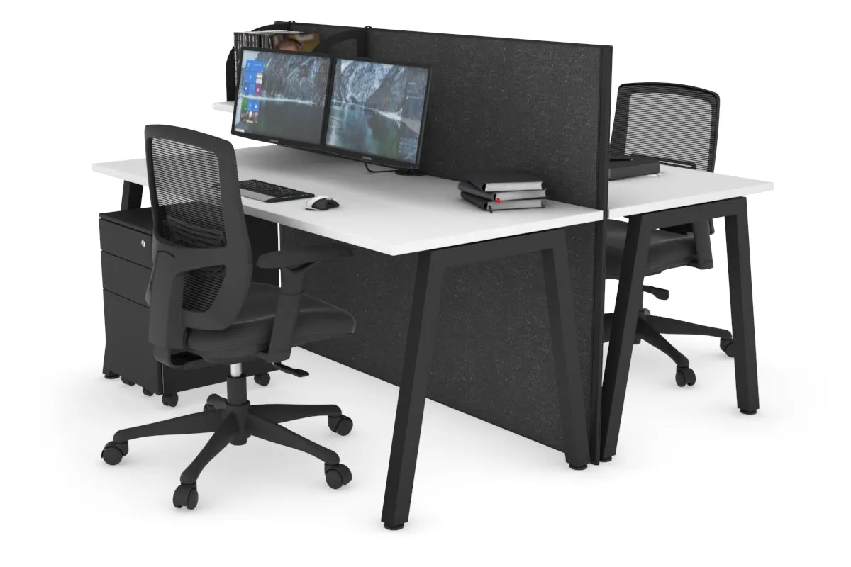 Horizon Quadro 2 Person Bench A Legs Office Workstation [1400L x 700W]