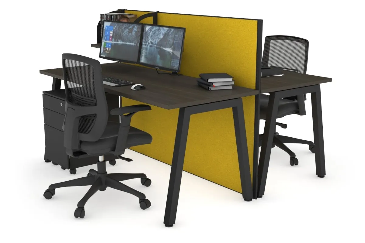 Horizon Quadro 2 Person Bench A Legs Office Workstation [1400L x 700W]