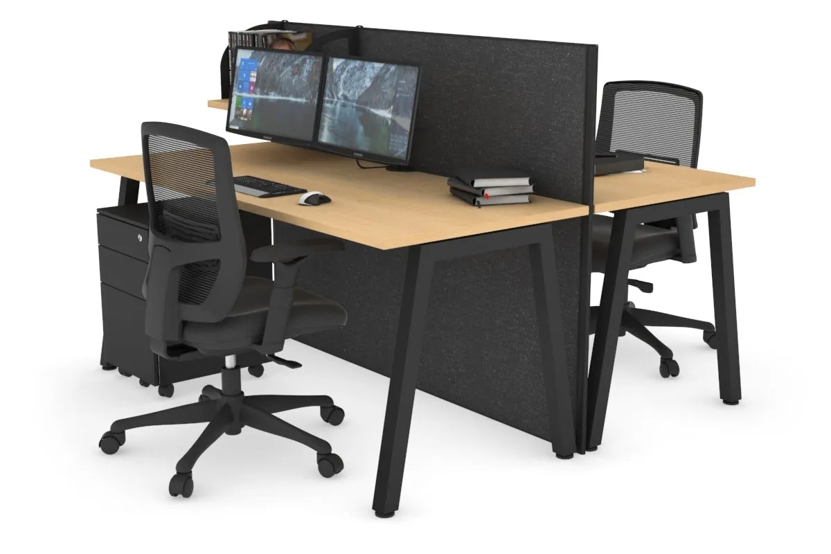 Horizon Quadro 2 Person Bench A Legs Office Workstation [1400L x 700W]