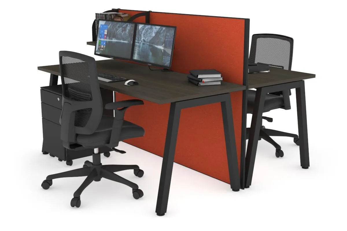 Horizon Quadro 2 Person Bench A Legs Office Workstation [1400L x 700W]