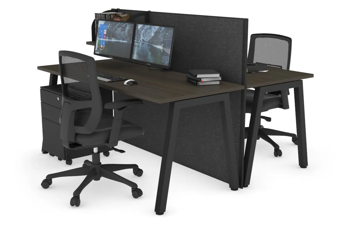 Horizon Quadro 2 Person Bench A Legs Office Workstation [1400L x 700W]