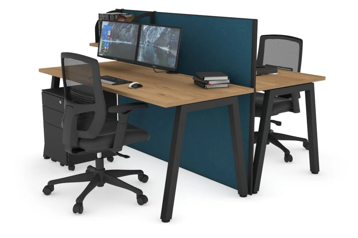Horizon Quadro 2 Person Bench A Legs Office Workstation [1400L x 700W]