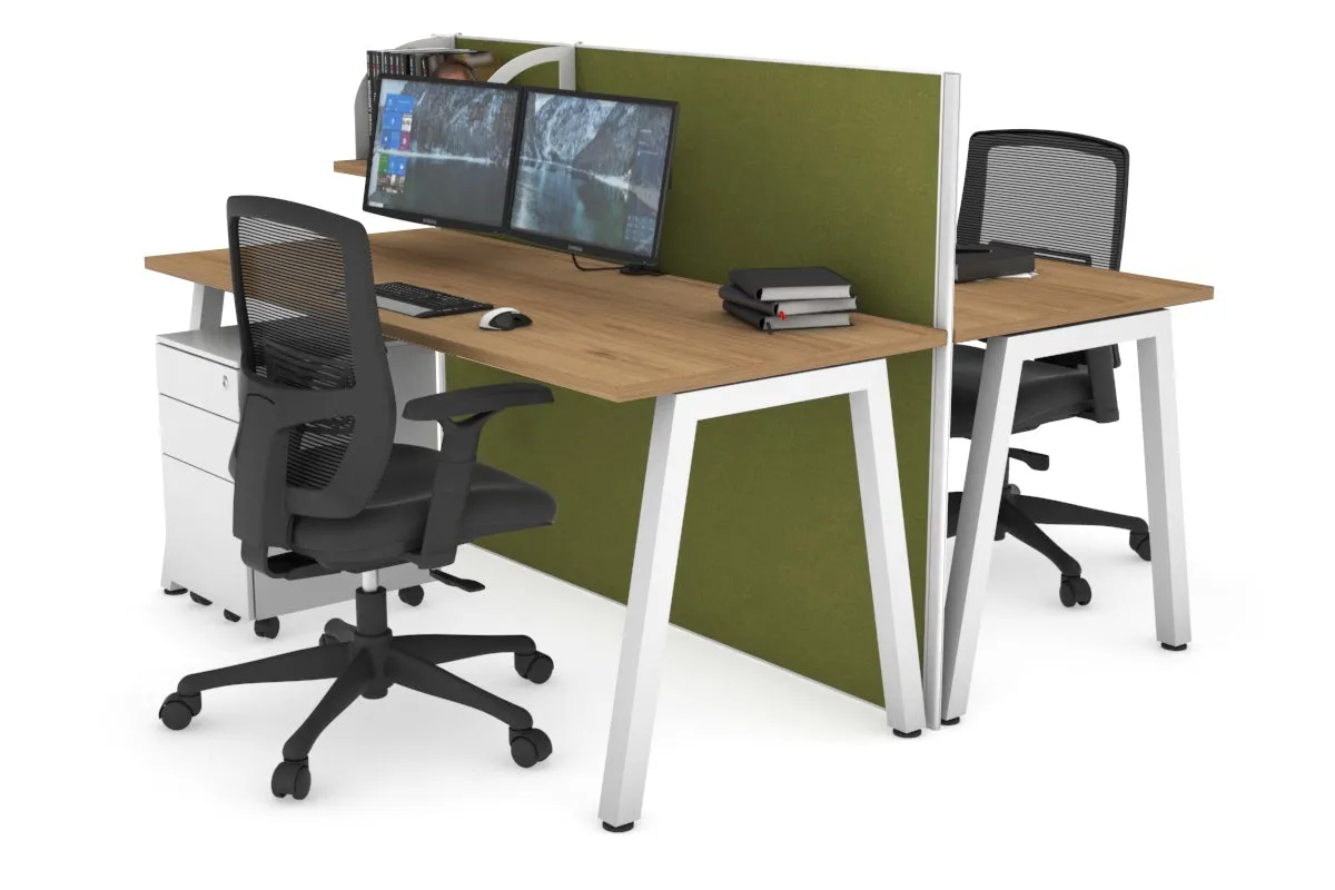 Horizon Quadro 2 Person Bench A Legs Office Workstation [1400L x 700W]