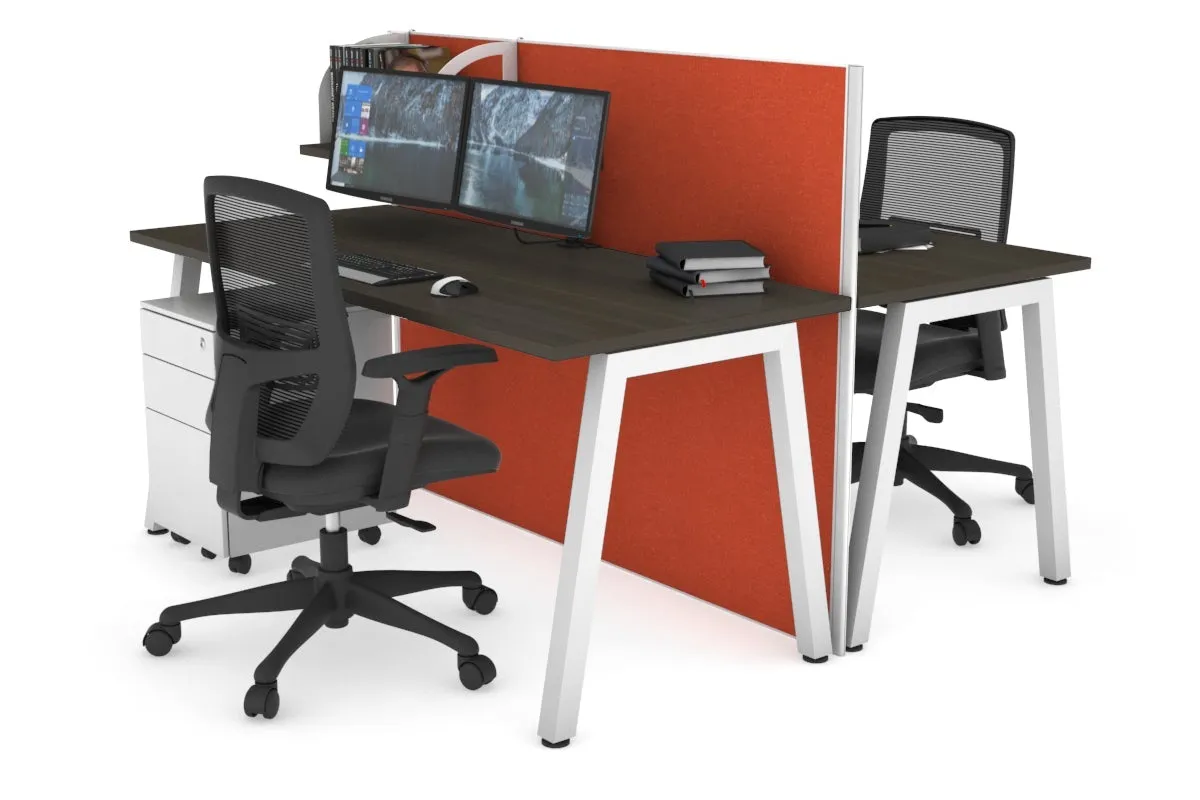 Horizon Quadro 2 Person Bench A Legs Office Workstation [1400L x 700W]