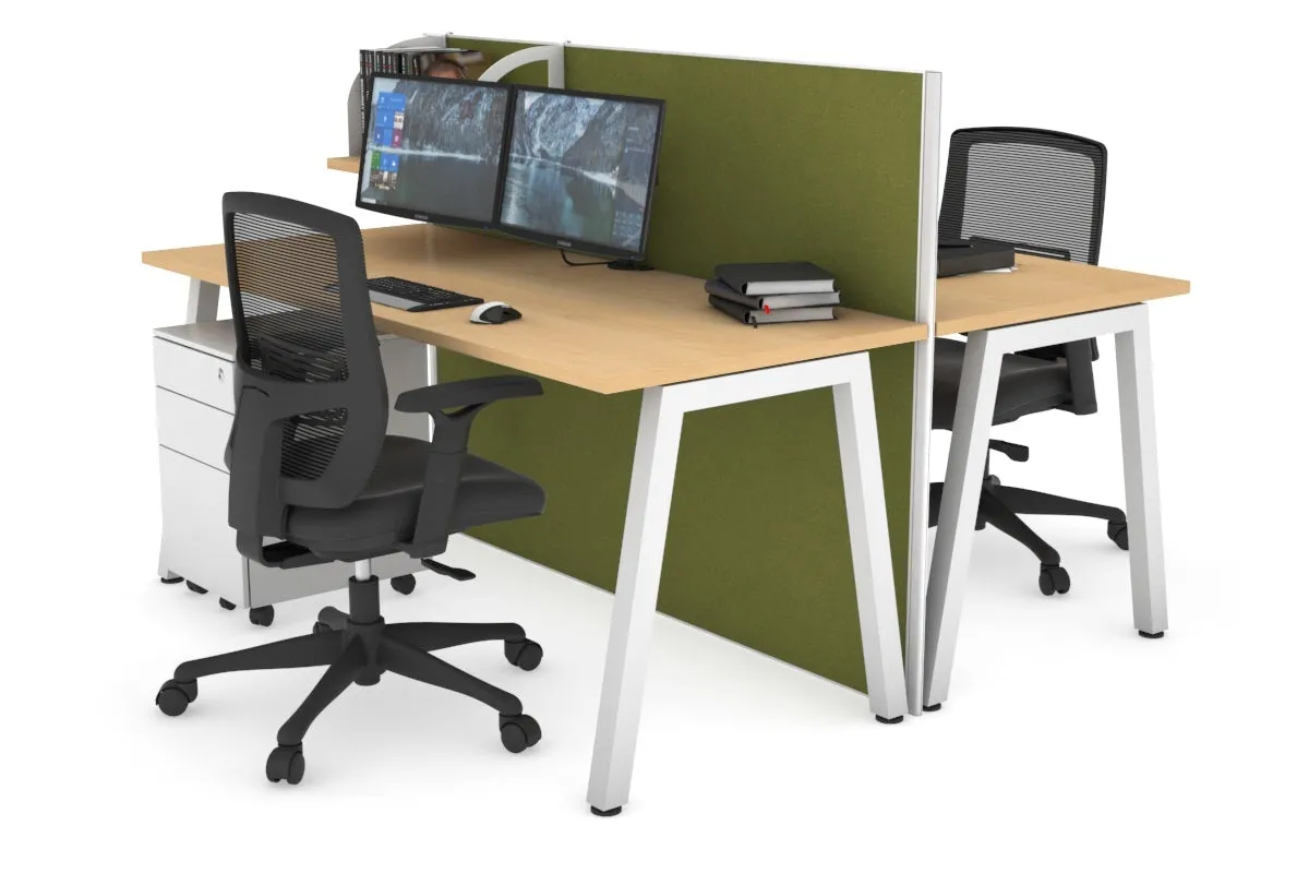 Horizon Quadro 2 Person Bench A Legs Office Workstation [1400L x 700W]