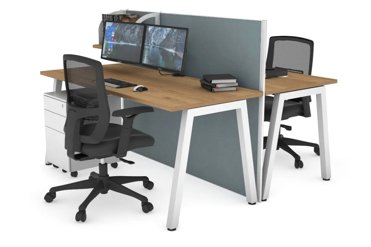 Horizon Quadro 2 Person Bench A Legs Office Workstation [1400L x 700W]