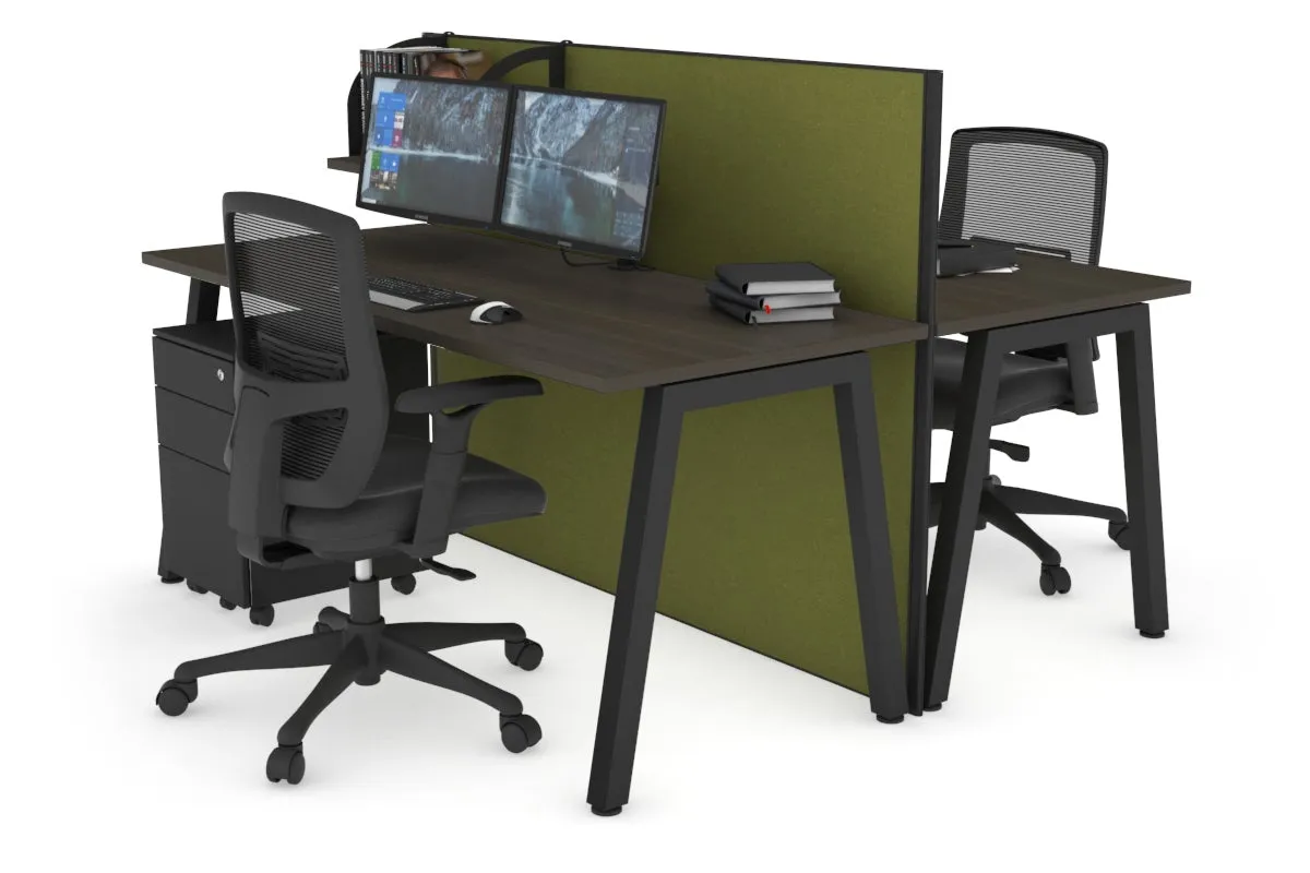 Horizon Quadro 2 Person Bench A Legs Office Workstation [1400L x 700W]