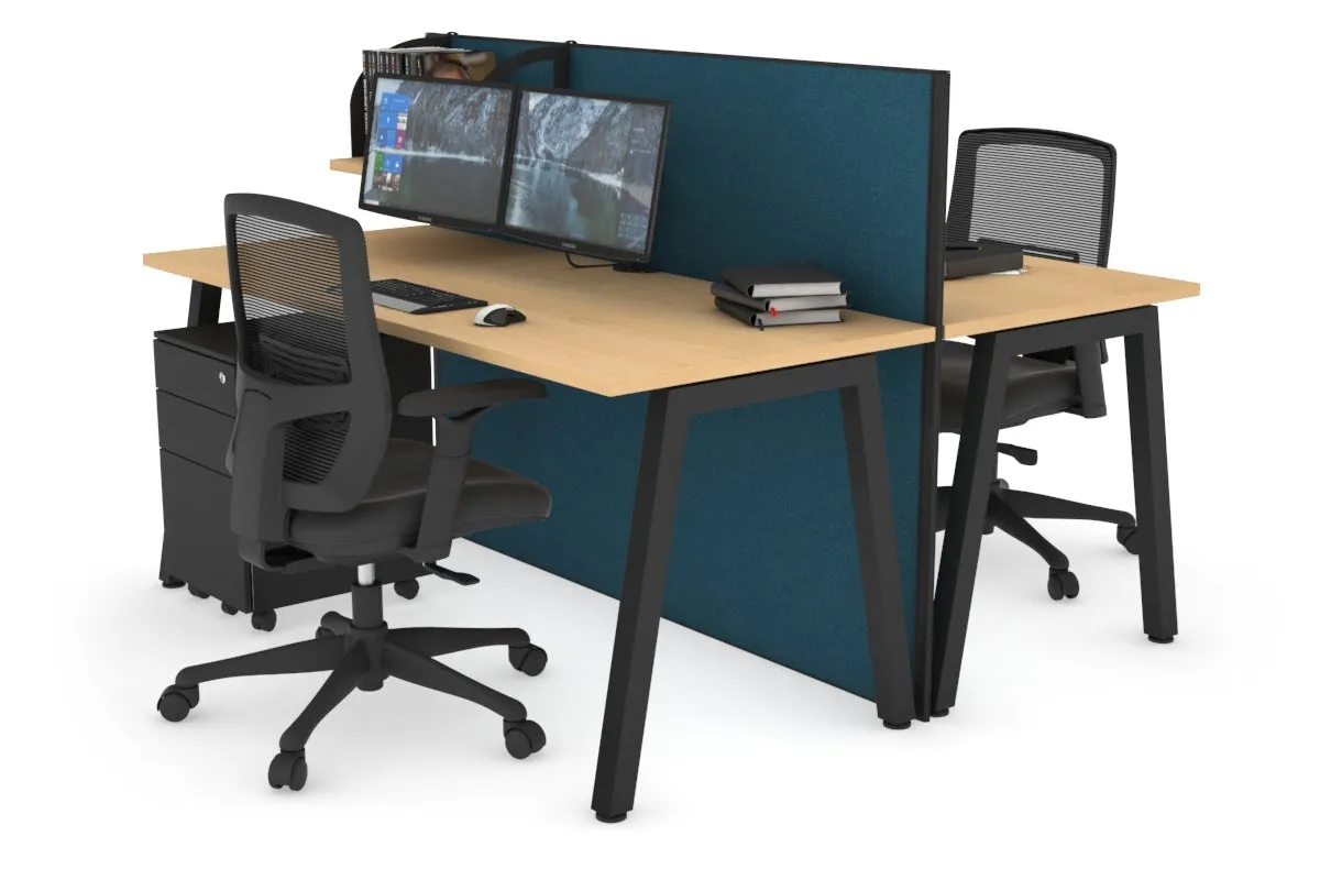 Horizon Quadro 2 Person Bench A Legs Office Workstation [1400L x 700W]