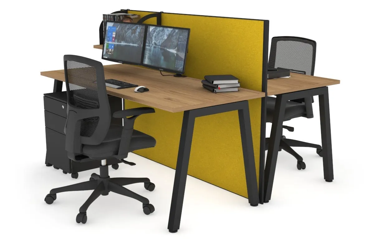 Horizon Quadro 2 Person Bench A Legs Office Workstation [1400L x 700W]
