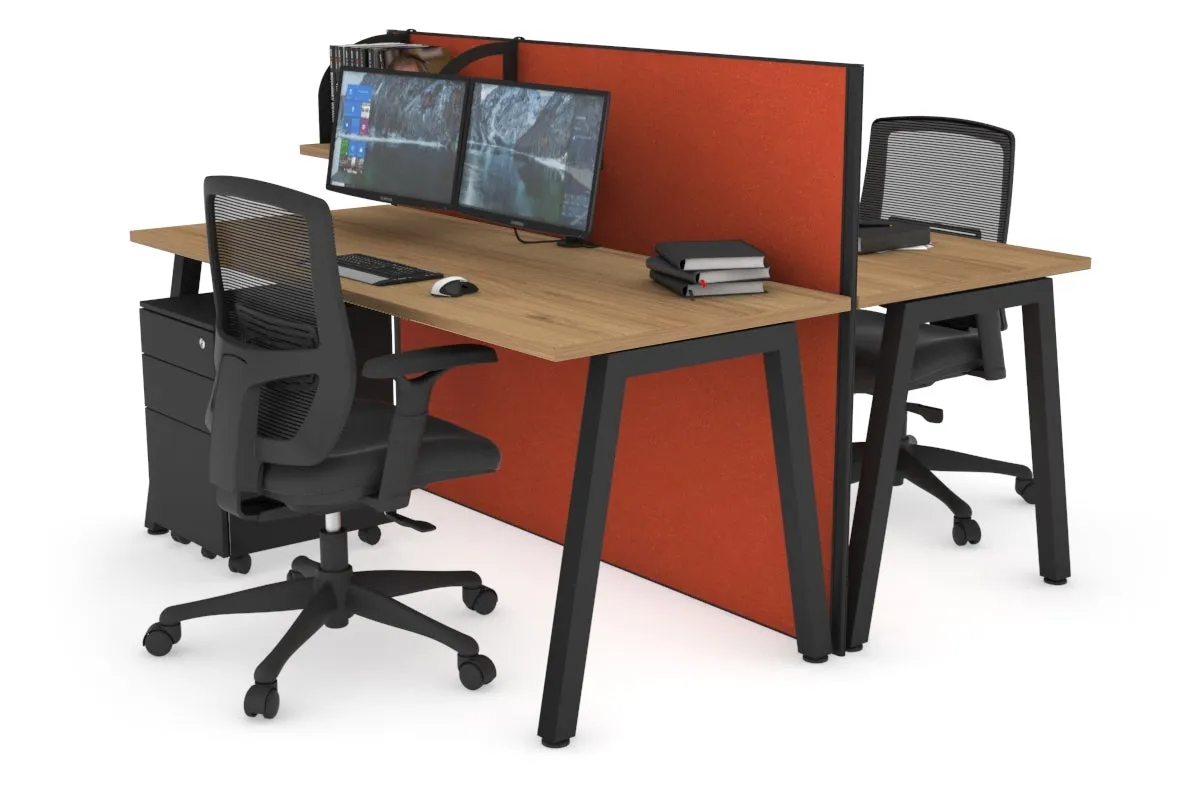 Horizon Quadro 2 Person Bench A Legs Office Workstation [1400L x 700W]