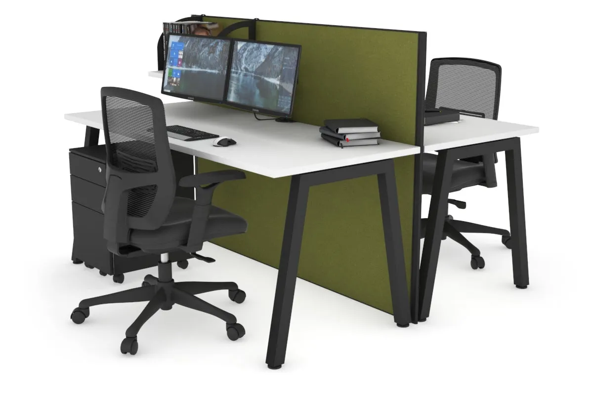 Horizon Quadro 2 Person Bench A Legs Office Workstation [1400L x 700W]