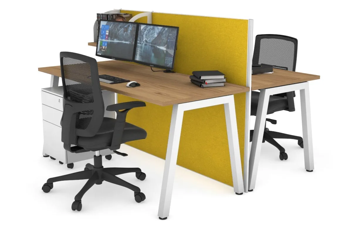Horizon Quadro 2 Person Bench A Legs Office Workstation [1400L x 700W]