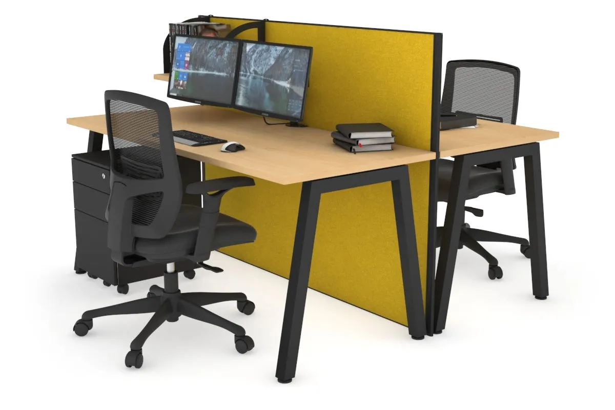 Horizon Quadro 2 Person Bench A Legs Office Workstation [1400L x 700W]