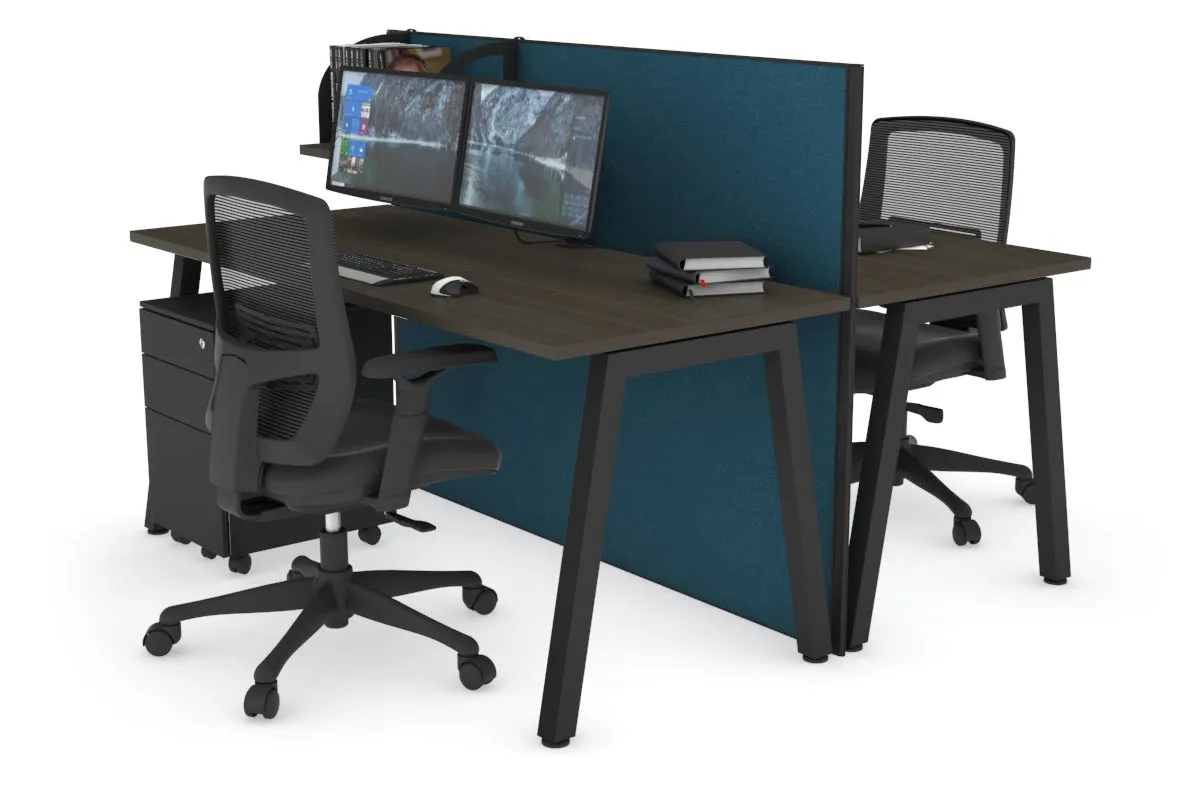 Horizon Quadro 2 Person Bench A Legs Office Workstation [1400L x 700W]