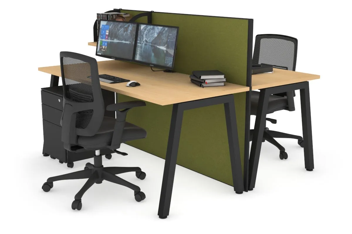 Horizon Quadro 2 Person Bench A Legs Office Workstation [1400L x 700W]