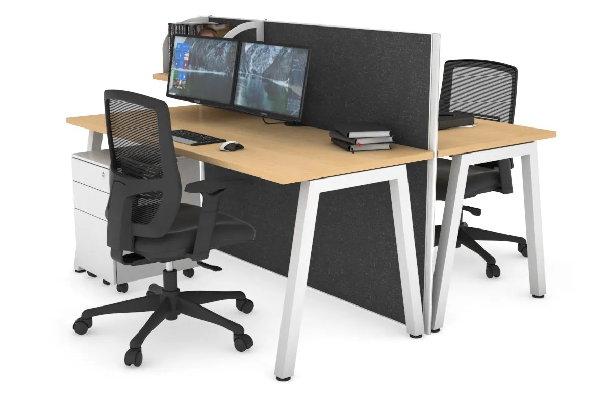 Horizon Quadro 2 Person Bench A Legs Office Workstation [1400L x 700W]