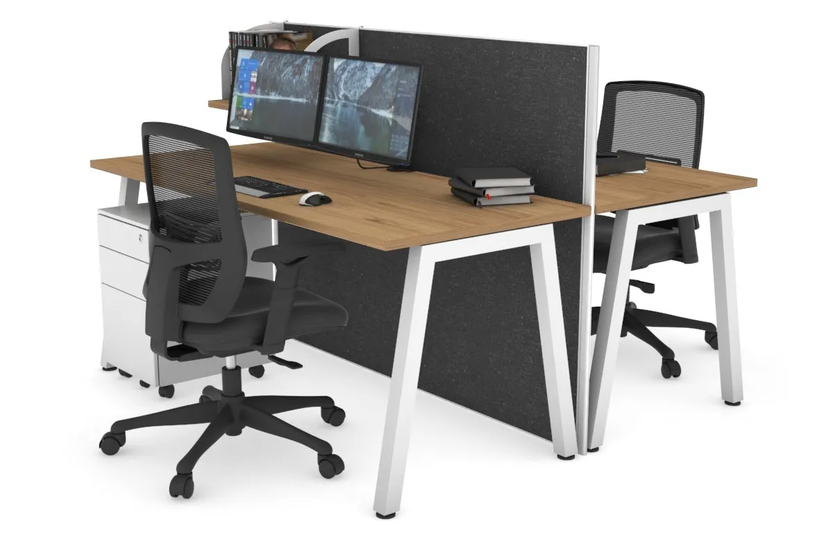 Horizon Quadro 2 Person Bench A Legs Office Workstation [1400L x 700W]