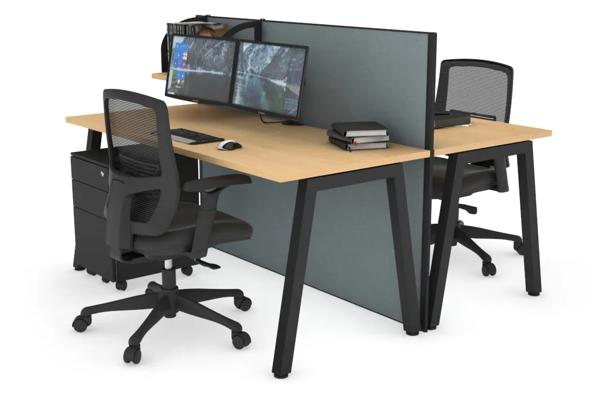 Horizon Quadro 2 Person Bench A Legs Office Workstation [1400L x 700W]