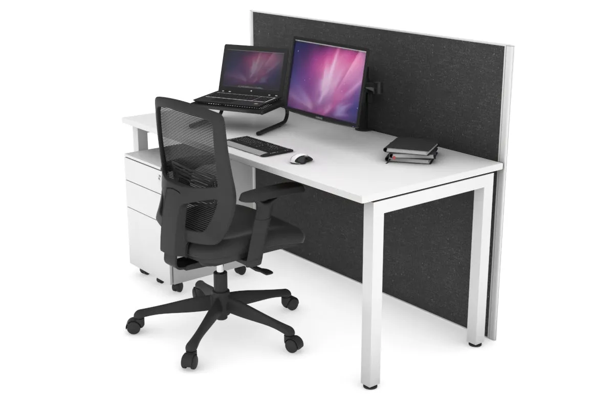 Horizon Quadro Square Legs Office Desk [1400L x 700W]