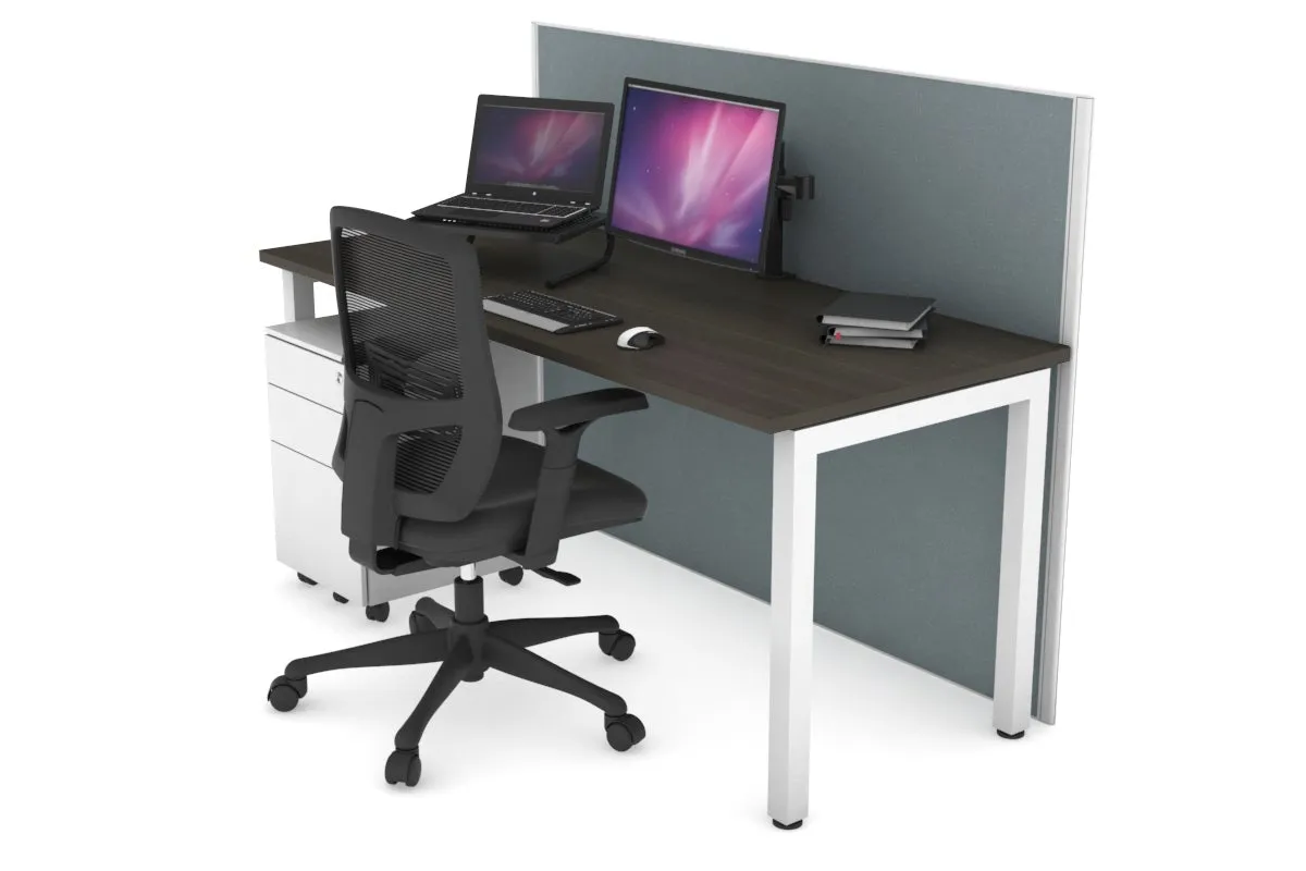 Horizon Quadro Square Legs Office Desk [1400L x 700W]
