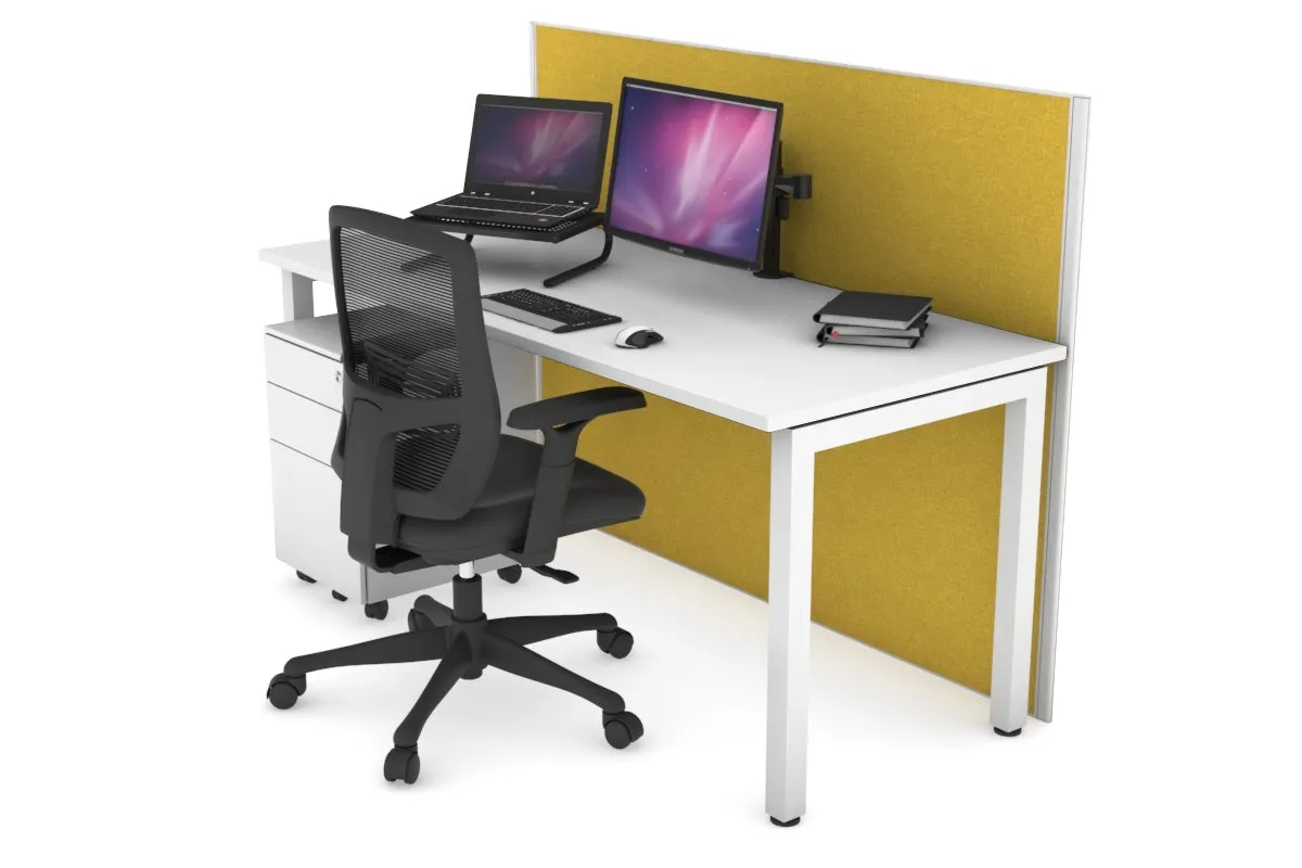 Horizon Quadro Square Legs Office Desk [1400L x 700W]