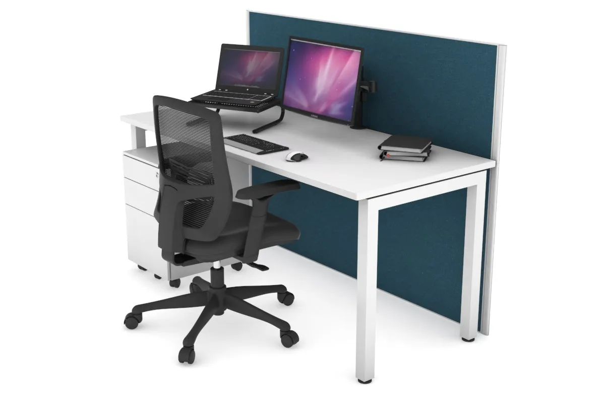 Horizon Quadro Square Legs Office Desk [1400L x 700W]