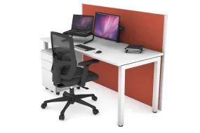 Horizon Quadro Square Legs Office Desk [1400L x 700W]