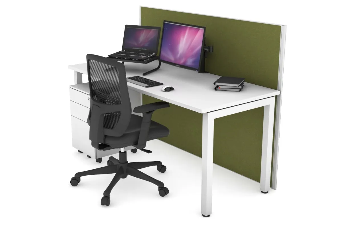 Horizon Quadro Square Legs Office Desk [1400L x 700W]