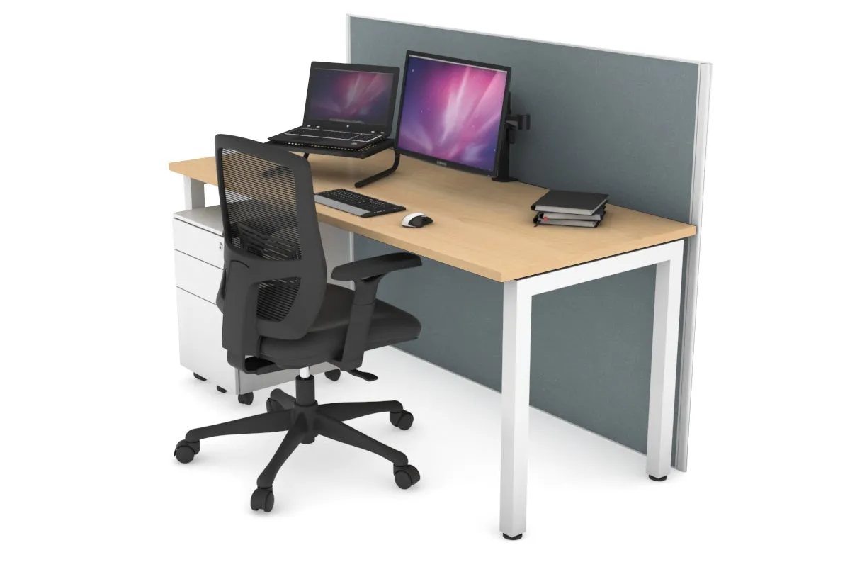 Horizon Quadro Square Legs Office Desk [1400L x 700W]