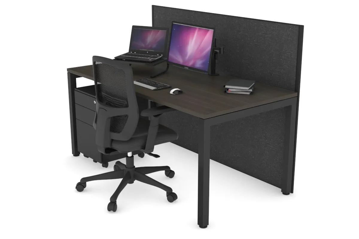 Horizon Quadro Square Legs Office Desk [1400L x 800W with Cable Scallop]