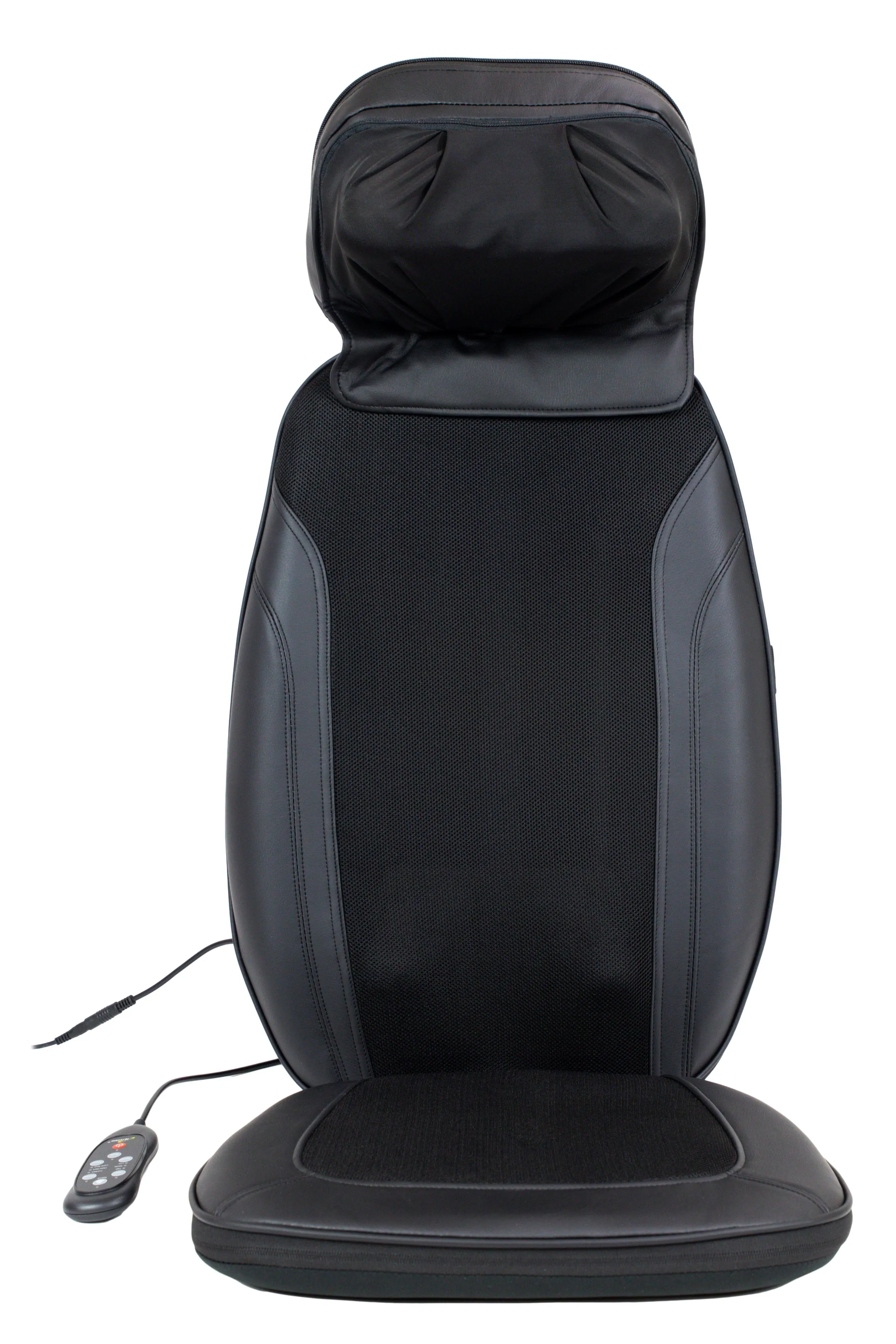 ILG-929 - iLIVING Shiatsu Portable Back/Neck Massager with Heat Therapy, Soothing Black