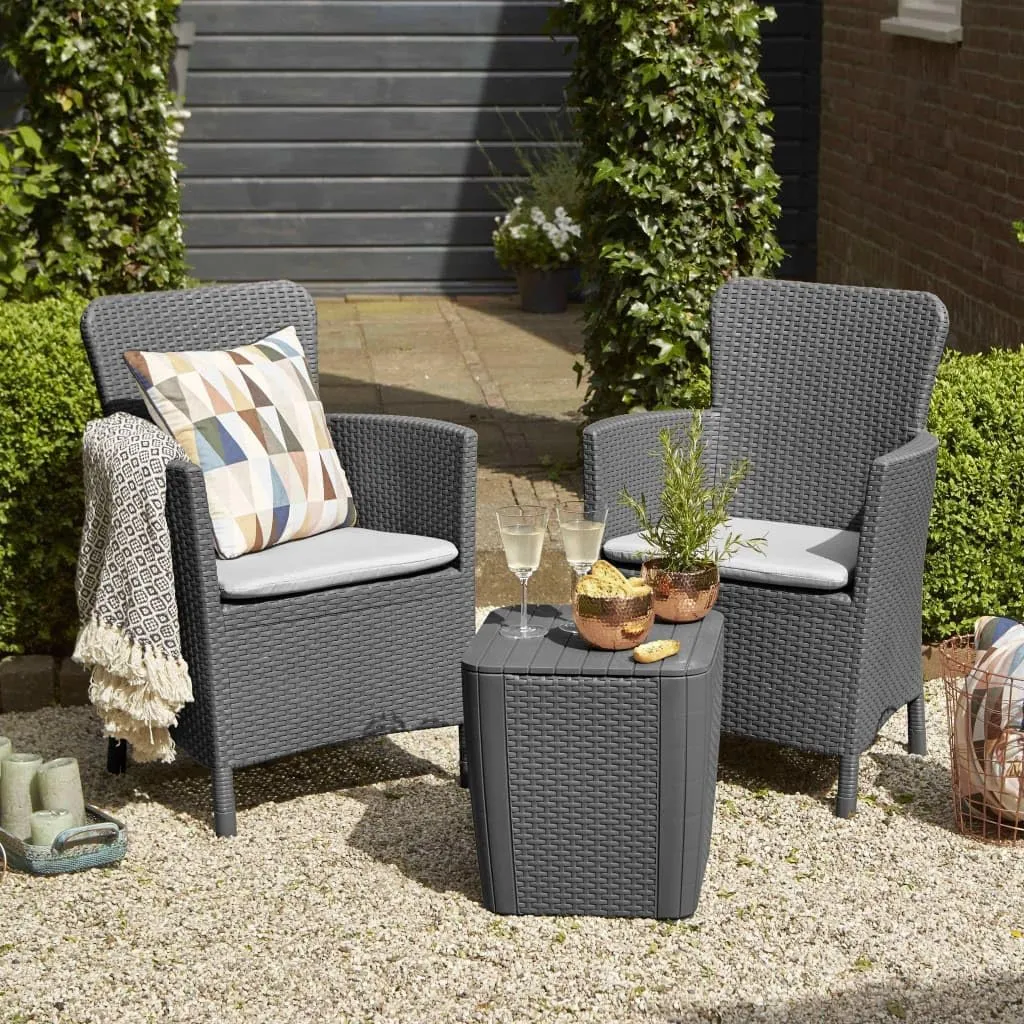 Keter Futura Miami Dining Set - Graphite