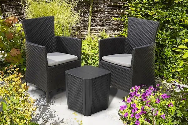 Keter Futura Miami Dining Set - Graphite