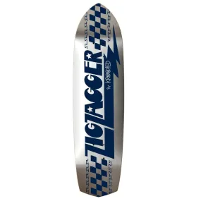 Krooked Zip Zagger Skateboard Deck - 8.62" Silver Foil