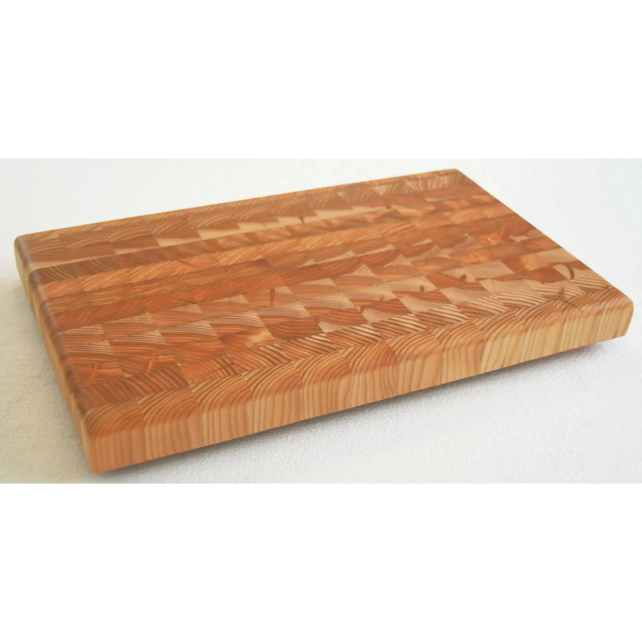 Large One Hander OHLG End Grain Cutting Board by Larch Wood