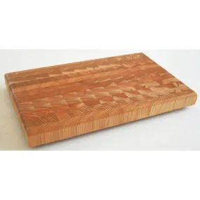 Large One Hander OHLG End Grain Cutting Board by Larch Wood