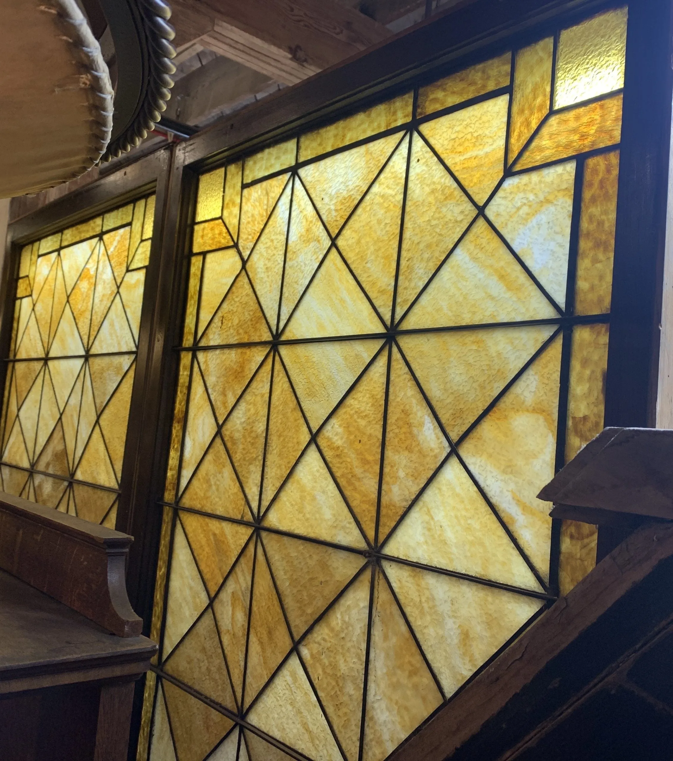 Leaded Glass Windows, Stained Glass, Vintage