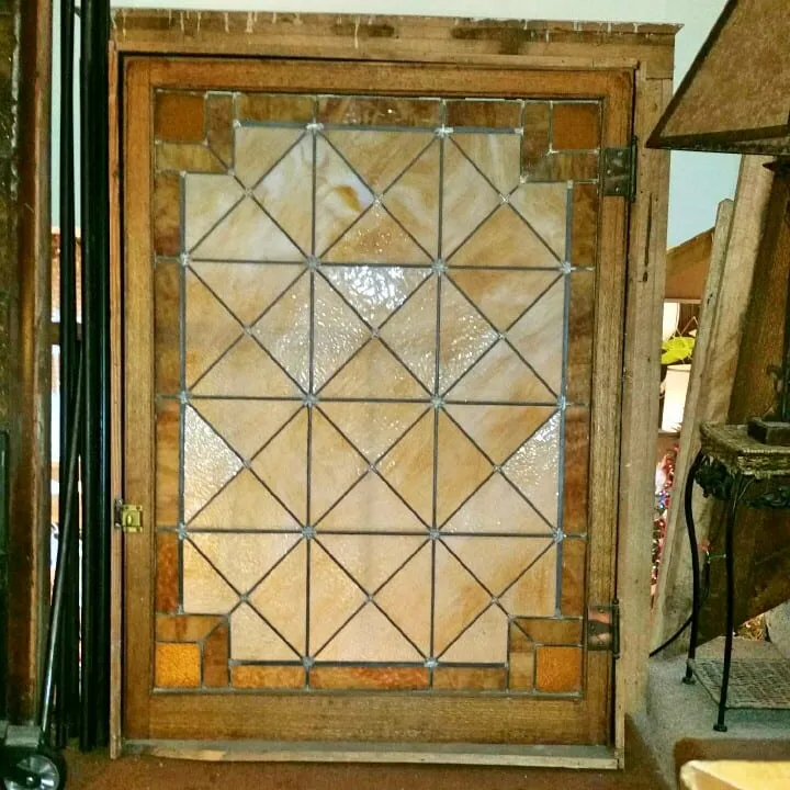 Leaded Glass Windows, Stained Glass, Vintage