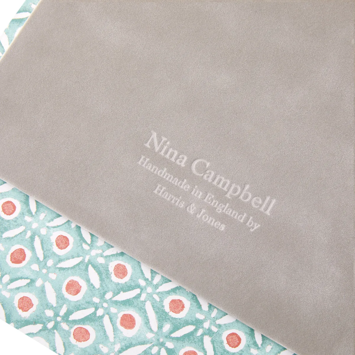 Letter Tray Batik Dots Coral/Aqua