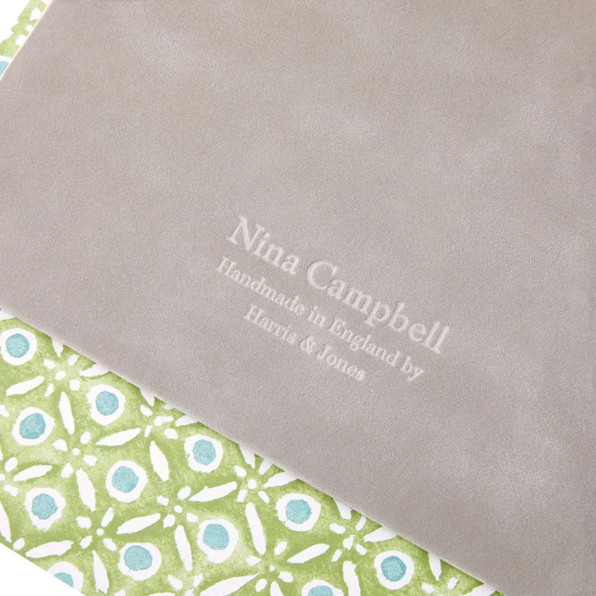Letter Tray Batik Dots Green/Aqua