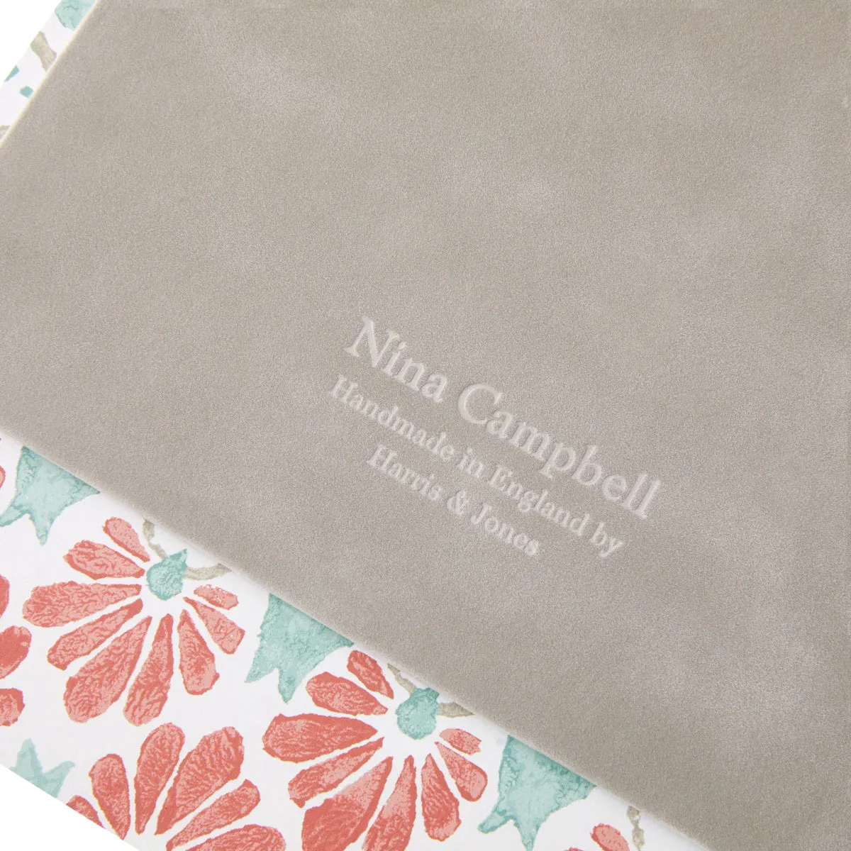 Letter Tray Ginko Tulips Coral/Aqua