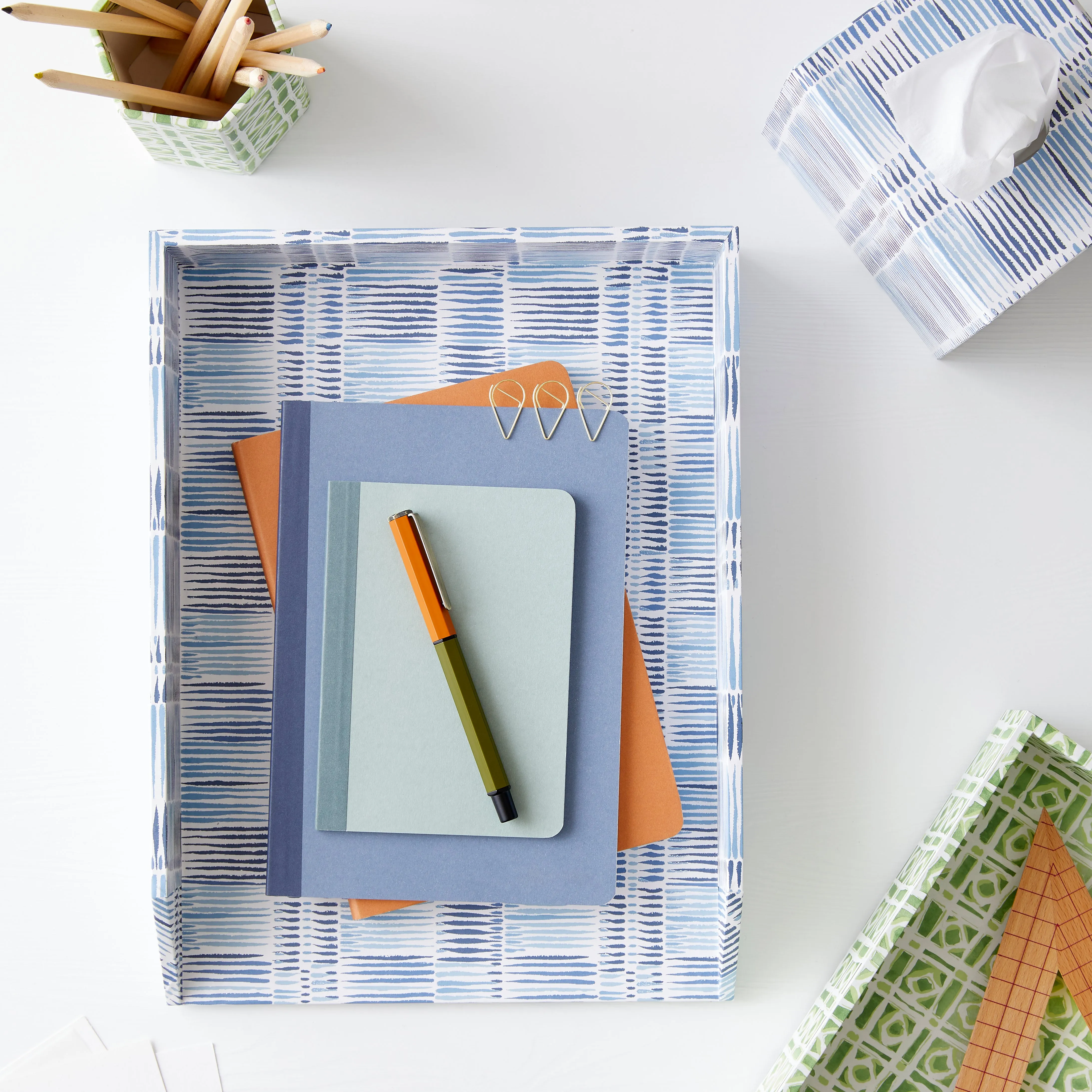Letter Tray Old Fort Blue