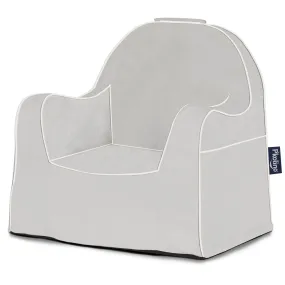 Little Reader Chair - Grey with White Piping Little Reader Chair - Grey with White Piping