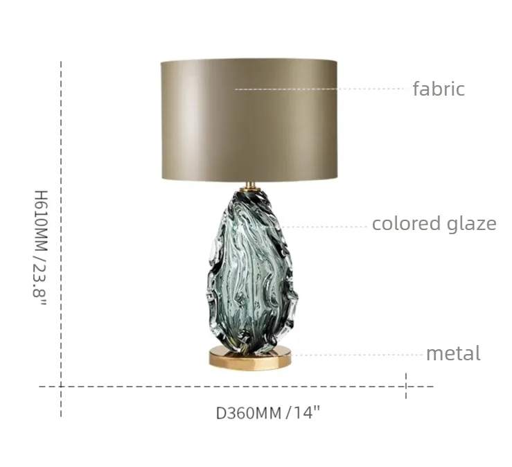 Luxury Colored Glaze Table Lamp