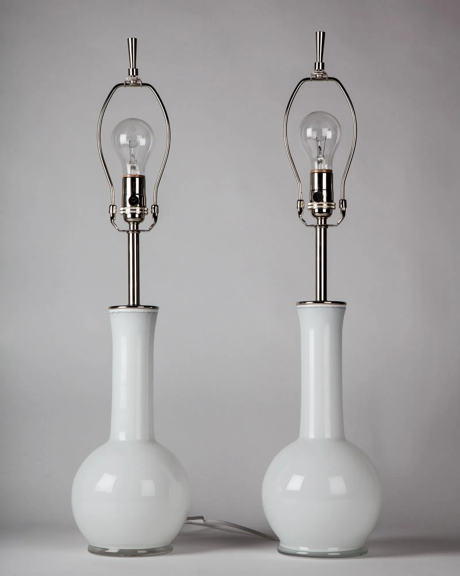 Luxus White Glass Table Lamps