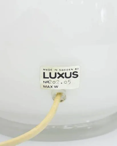 Luxus White Glass Table Lamps