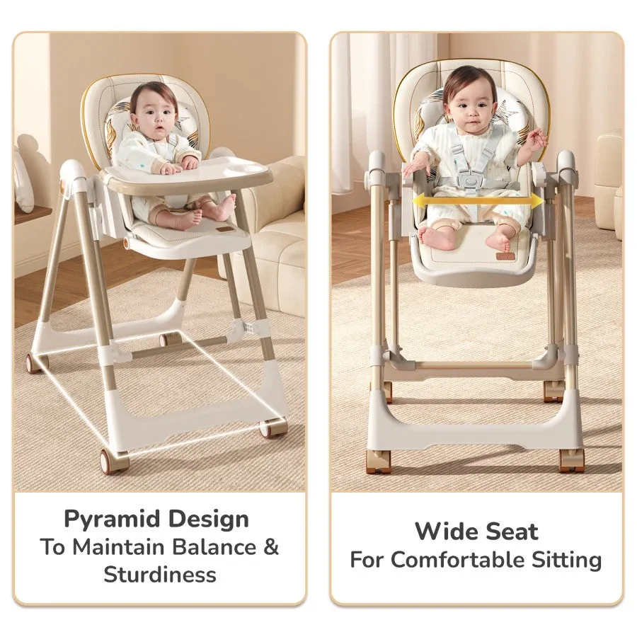 Marshmallow Smart High Chair For Kids 3-in-1 Multipurpose High Chair with Swing