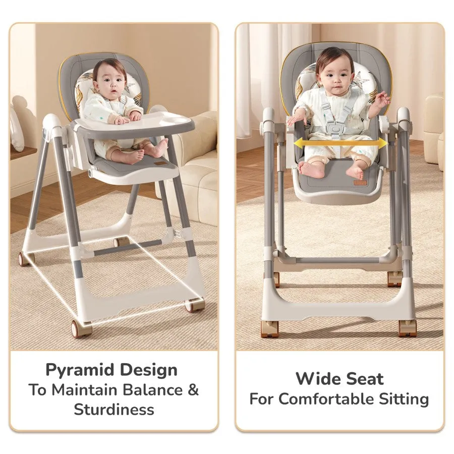 Marshmallow Smart High Chair For Kids 3-in-1 Multipurpose High Chair with Swing